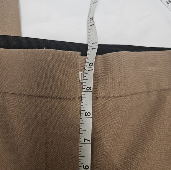 Womens High Rise Tan Zara Pants With Elastic! - Picture 7 of 8